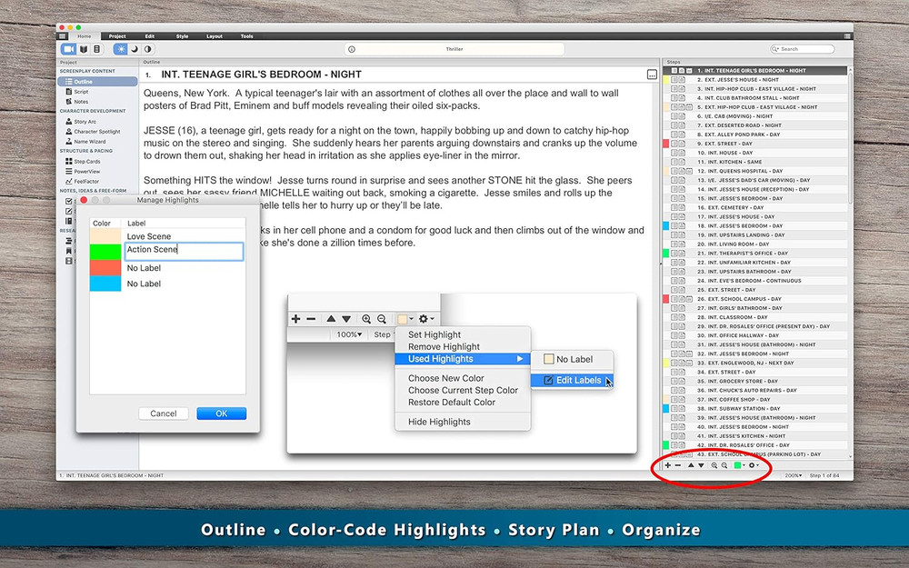 - Creative Writing Software for Screenwriters & Novelists