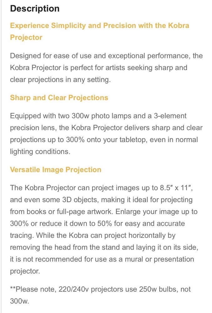 Kopycake Kobra K5000 Projector