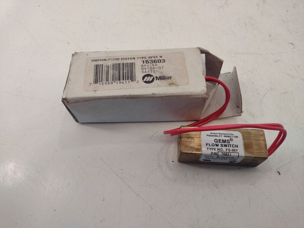 Miller 163603 Switch Flow Piston Type SPST N
