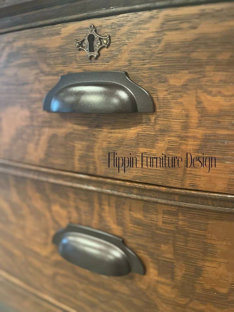 3" Winged Cup Pull Cocoa Bronze