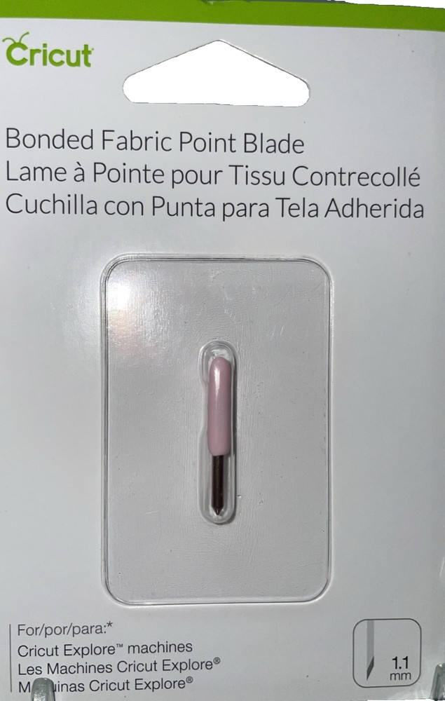 Cricut  1.1mm Bonded Fabric Point Blade NEW Sealed Package