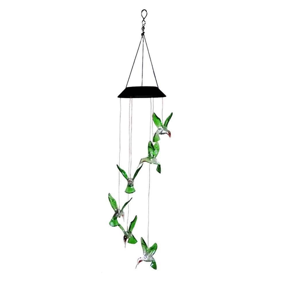 Color-Changing LED Solar Powered Wind Chime Lights Yard Garden Decor