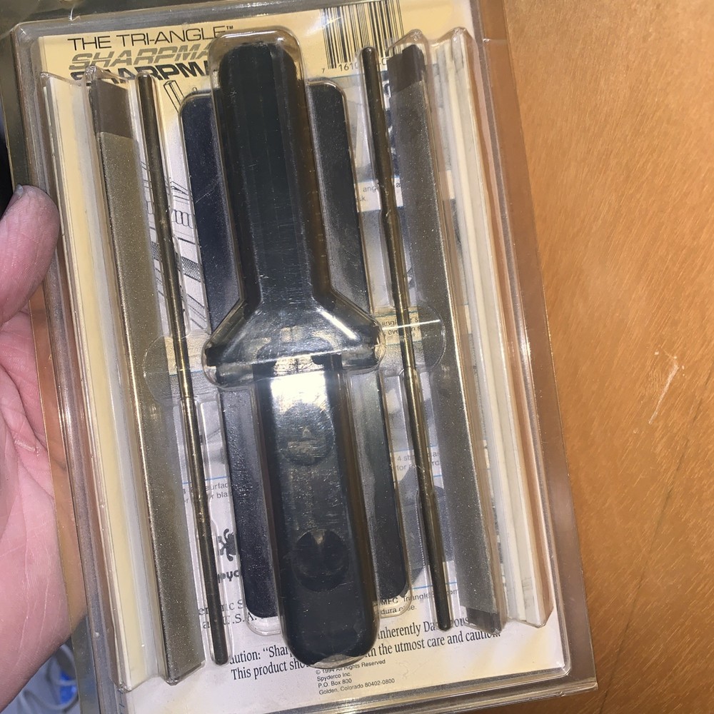 Spyderco Tri-Angle Sharpmaker Kit Knife Sharpening System Vintage Used Nice