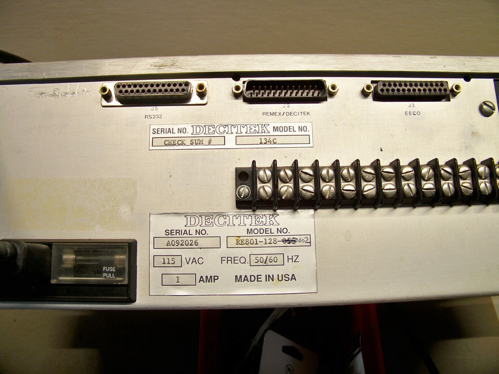 Decitek RE800 Model 134C CNC Tape Reader Emulator Fully Functional