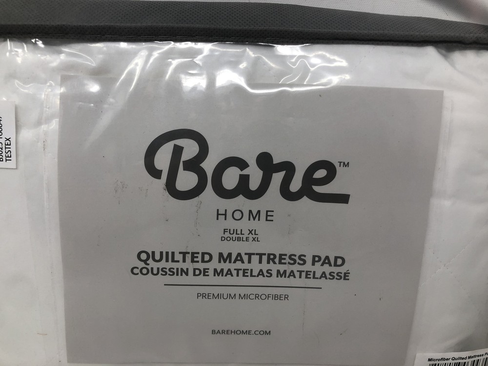 Bare Home Quilted Mattress Pad Full Xl ,White
