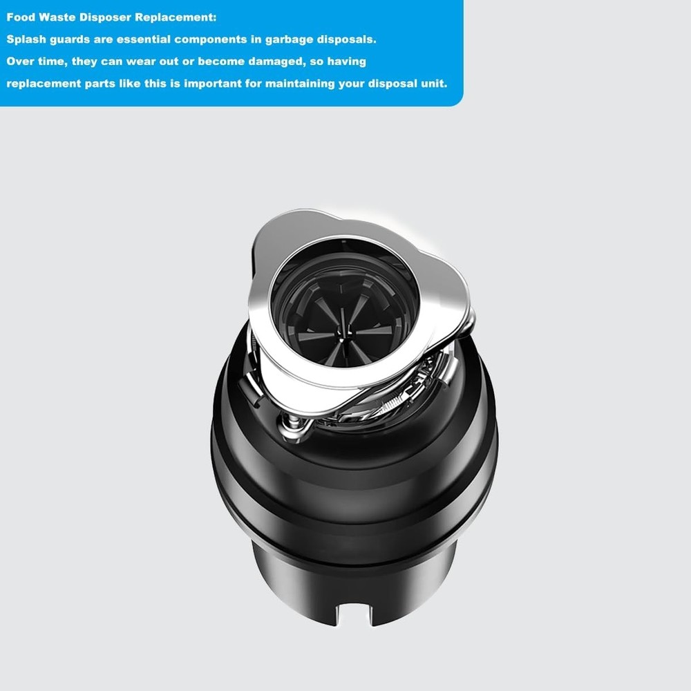 2 Pack Garbage Disposal Splash Guard 3 3/8 Inch Sink Baffle InSinkErator