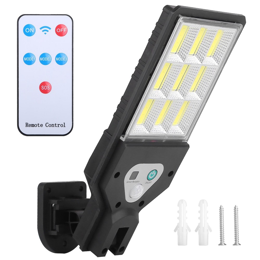 Wireless Solar Wall Light Outdoor Lamps PIR Motion Sensor Light W/Remote Control