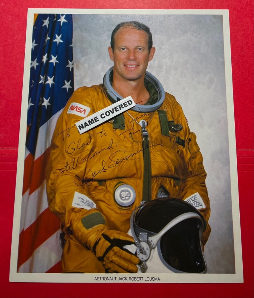 JACK LOUSMA INSCRIBED AUTOGRAPHED HAND SIGNED COLOR LITHO