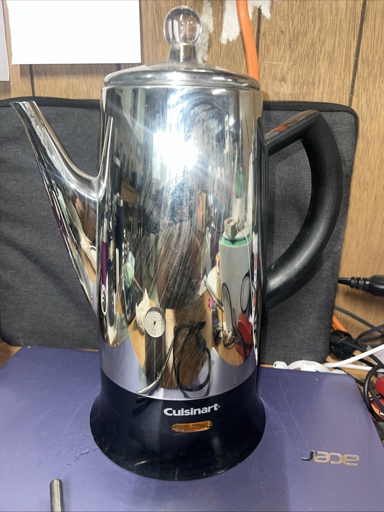 Cuisinart Classic 12 Cup Stainless Coffee Percolator w Ready Light Working