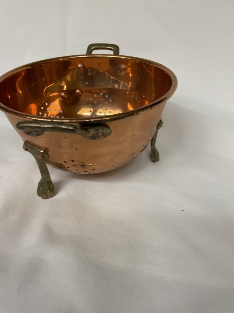 Vintage copper colander