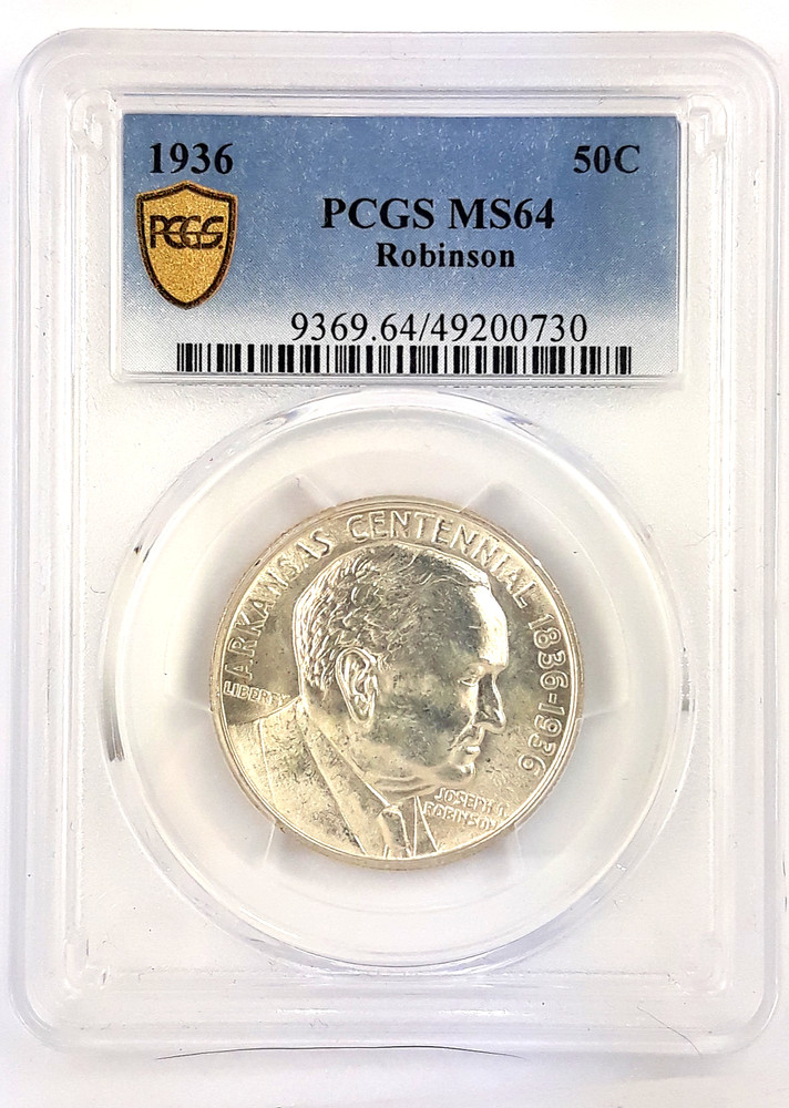 1936  Robinson / Arkansas Commemorative Half Dollar ~ PCGS ~  MS64