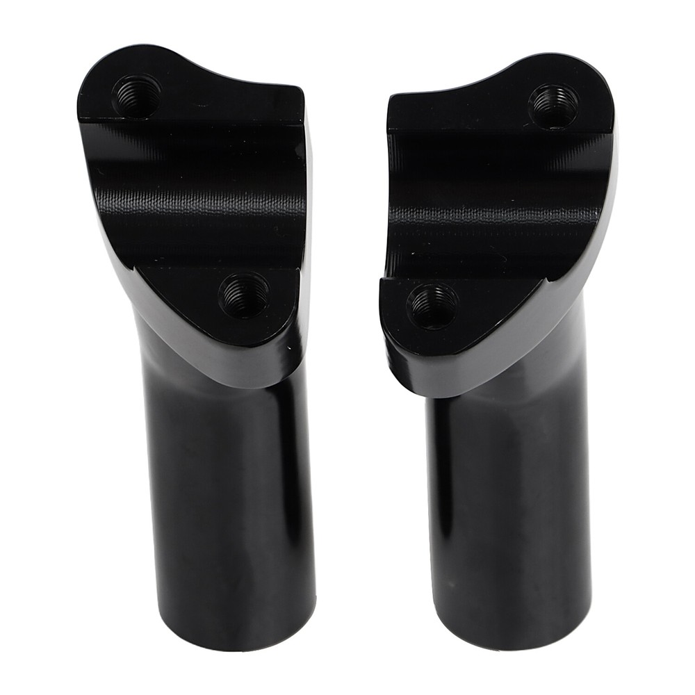 4.5" Black Pullback Handlebar Risers + Top Clamp For Harley 1" Bar Sportster 883