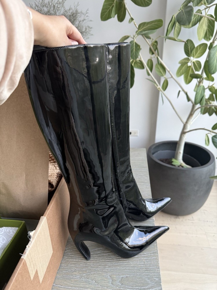 Tory Burch Tall Boot Patent Leather Boot Size 7.5
