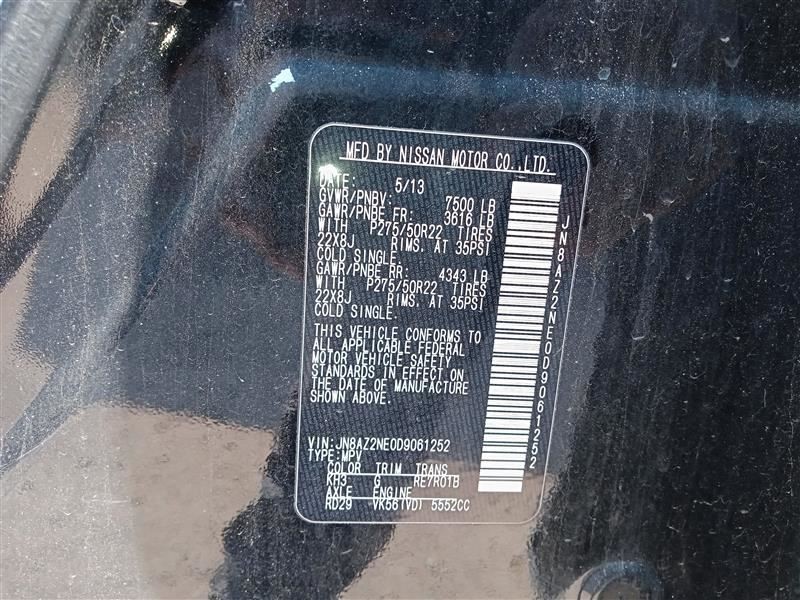 2013 Qx56 Camera/Projector Sku#4021303