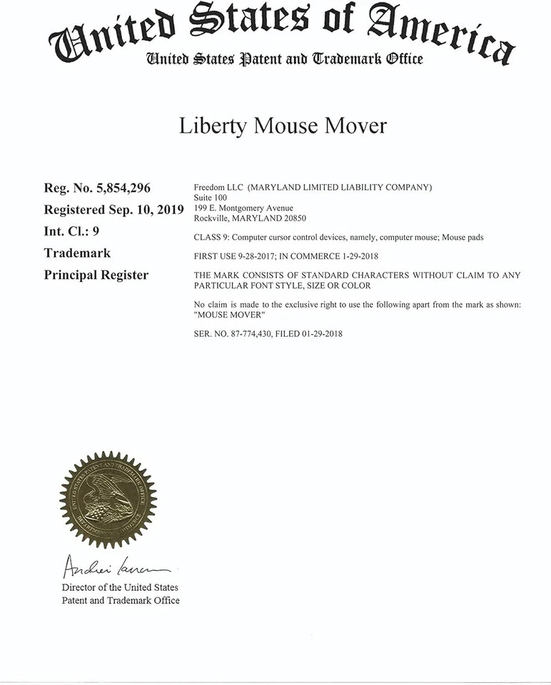 Liberty Mouse Mover Gen. 4 Microprocessor Controlled with True Random Mouse New