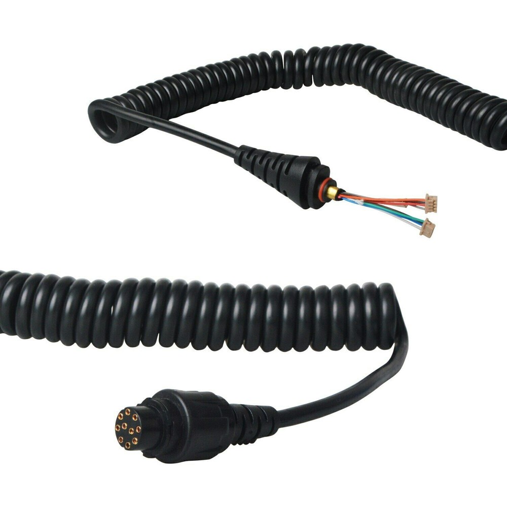 9ft/2.85m Stretchable Speaker Microphone Spring Cable Line for Hytera SM25A1 a