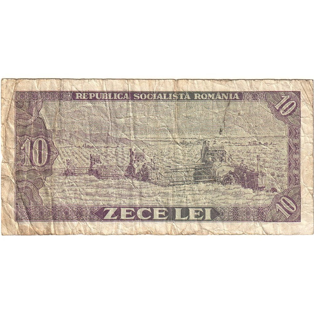 [#393665] Romania, 10 Lei, 1966, KM:94a, VF