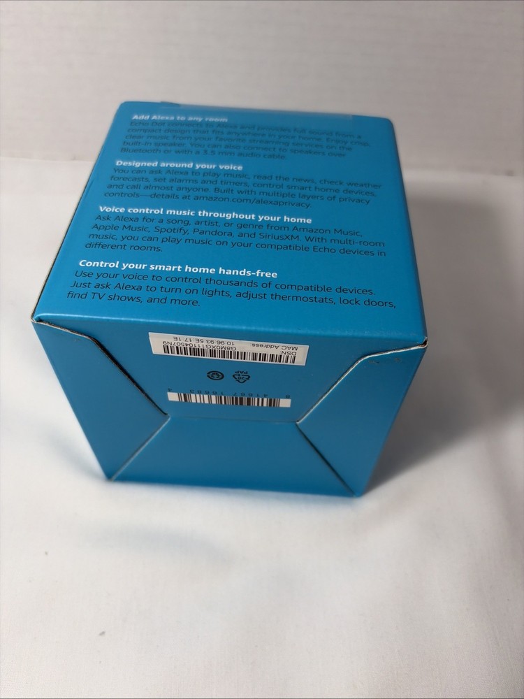 NEW IN BOX Amazon Echo Dot (3rd Generation) Smart Speaker - Charcoal