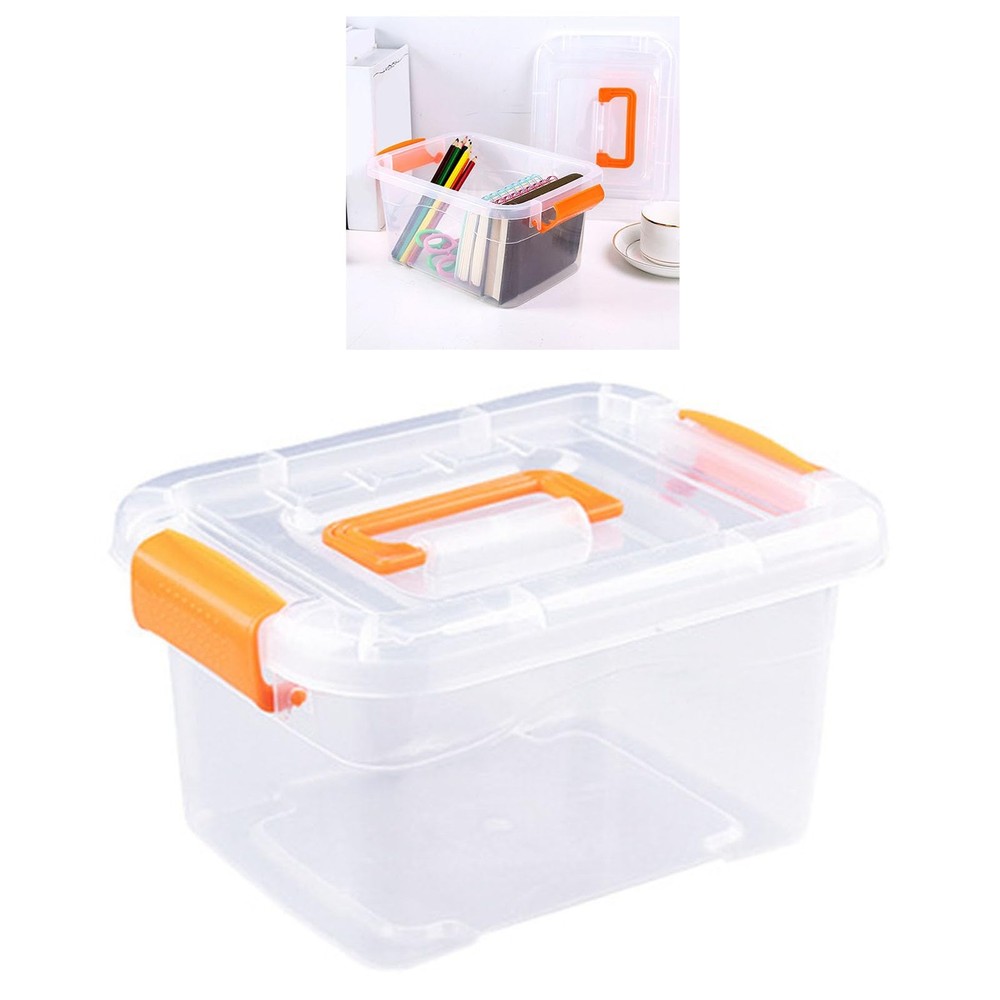 Clear Plastic Storage Bins with Latching Lid, Stackable Closet Organizer Cont...