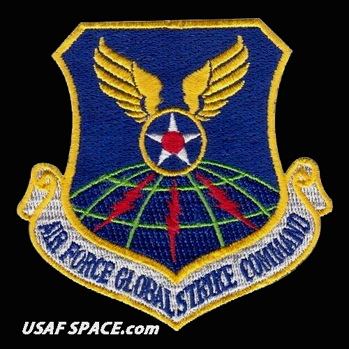 AUTHENTIC AIR FORCE -GLOBAL STRIKE COMMAND- AFGSC -USAF VEL PATCH MINT *****