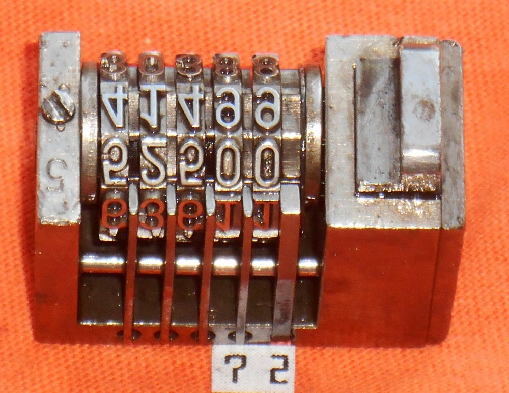 WETTER | Reverse letterpress numbering machine | 72