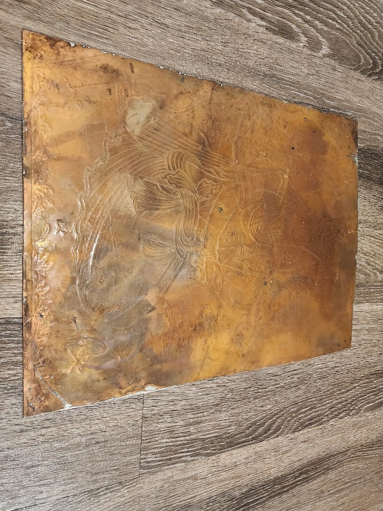 Engraved Copper Indian Artwork