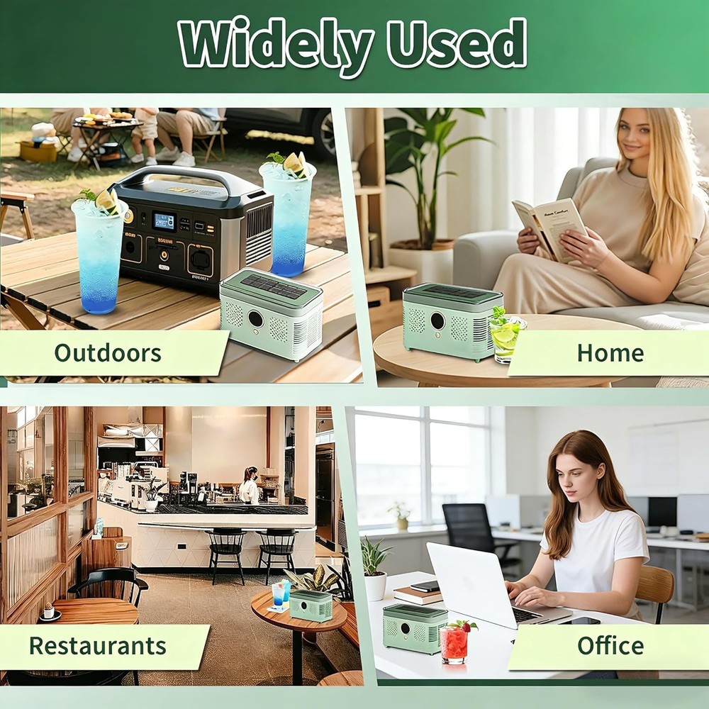 Portable Ice Maker, Fast Ice Making, Quiet, Energy-Efficient