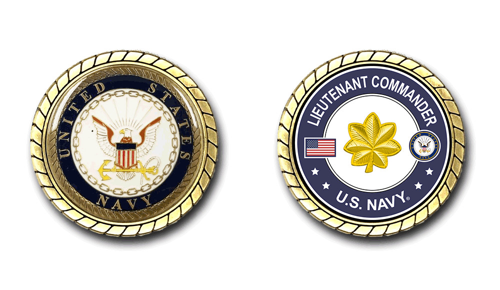 US Navy Lieutenant Commander Challenge Coin Officially Licensed