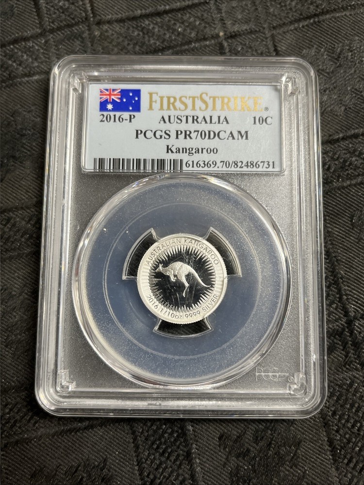 2016 Australia Red Kangaroo Silver 1/10 oz PCGS PF70 Label Proof First StrikE