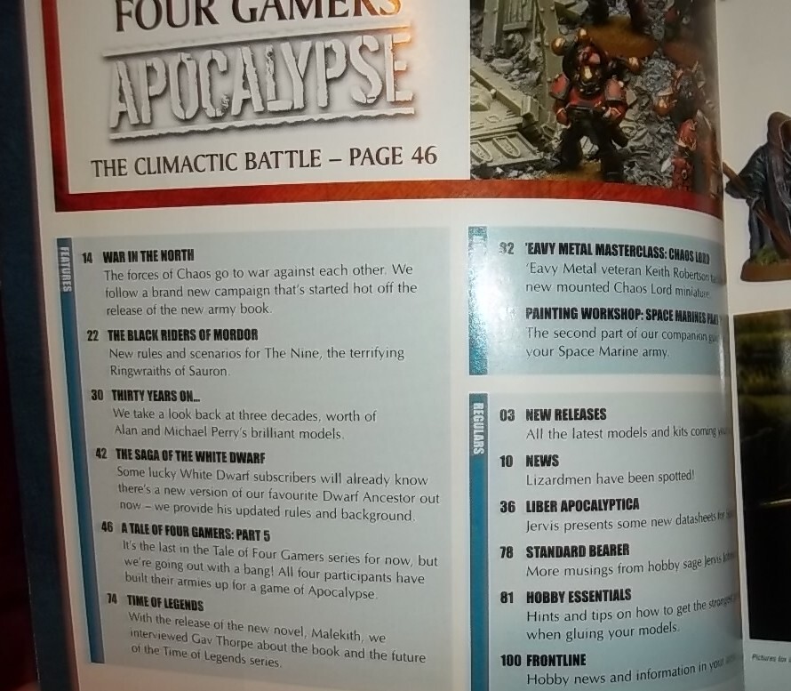 Warhammer White Dwarf issue 347 december 2008 nazgul rules / grombrindal rules