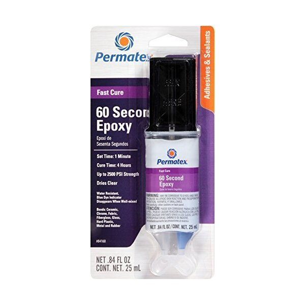 Permatex 84160 General Purpose 60 Second  Epoxy Glue 0.84 oz.