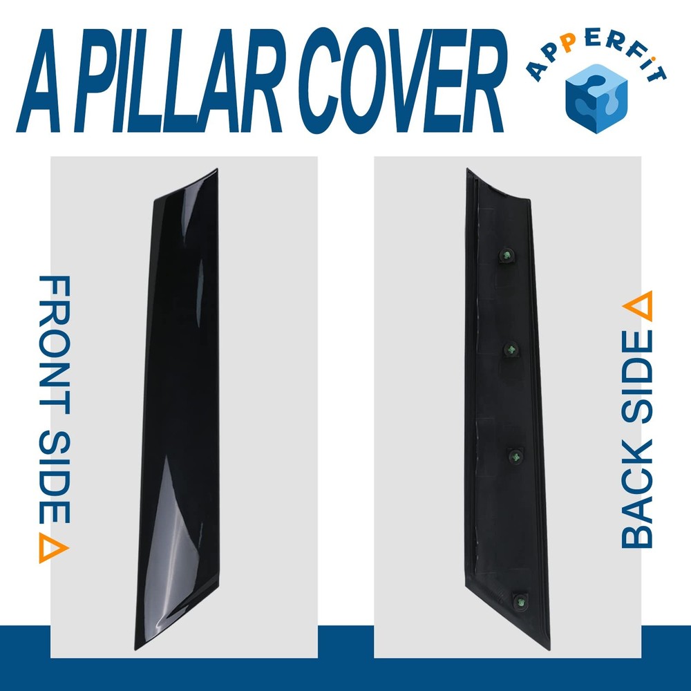 APPERFiT Windshield Post Trim A-Pillar 1 Piece - Left Side, Driver Side