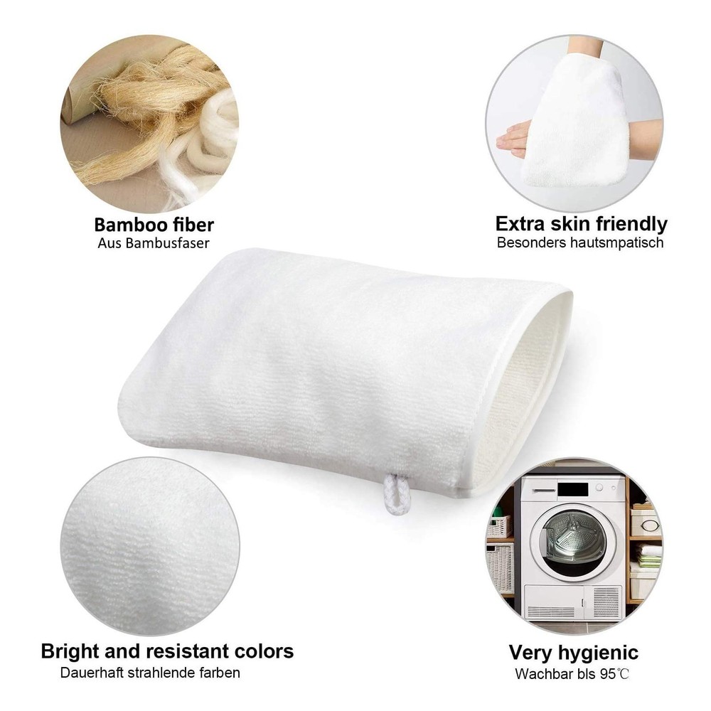 PHOGARY 10 Pack Microfiber Body Wash Mitts, Soft Face Mitten, Bath Spa Cloth,...