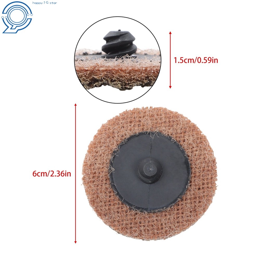 25Pcs 2 inch Coarse Abrasive Nylon Quick Change Surface Conditioning Discs