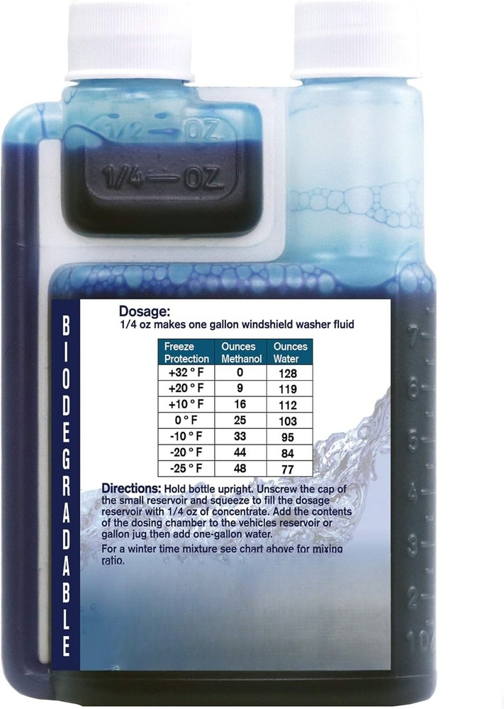 Windshield Washer Fluid Concentrate, 1 bottle makes 32 gallons