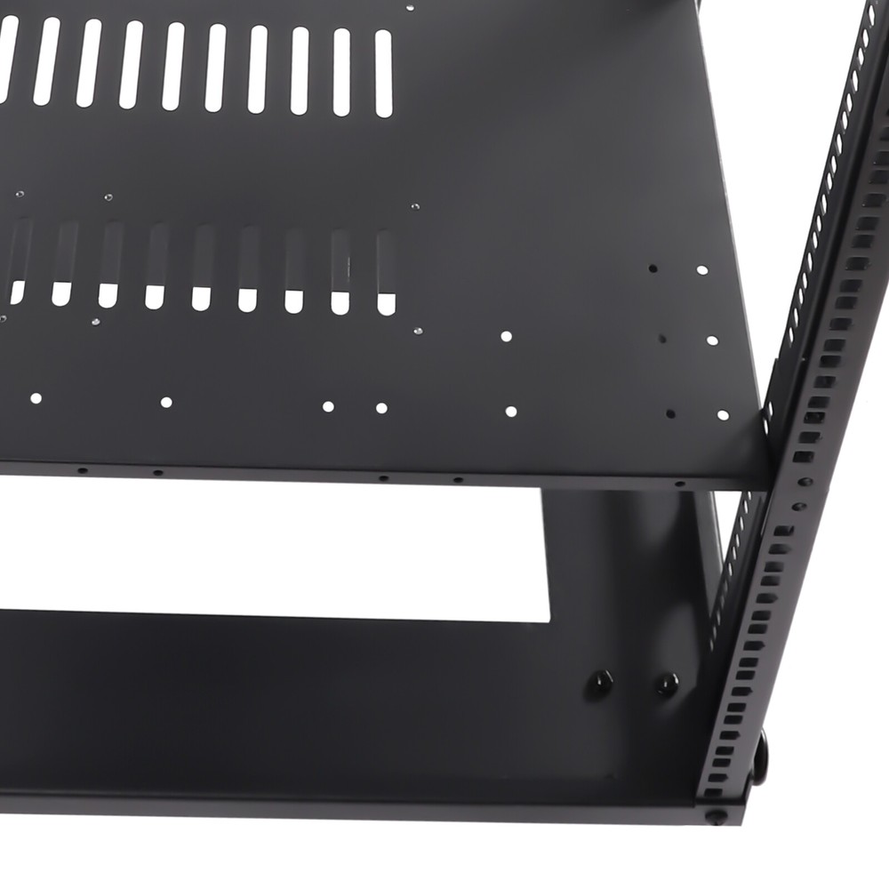 4 Post 0-31.5"Open Frame Network Server Rack Holder on Caters Adjustable 18U NEW