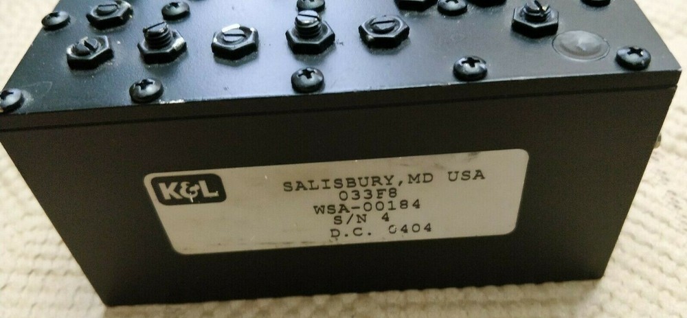 K&L Microwave WSA-00184 RF Microwave Filter