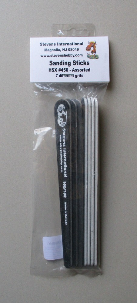 7 Grits Sanding Sticks HOBBY MODEL CRAFT ACCESSORY 450