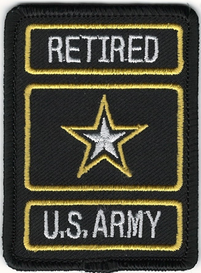 RETIRED Army Star Embroidered Patch