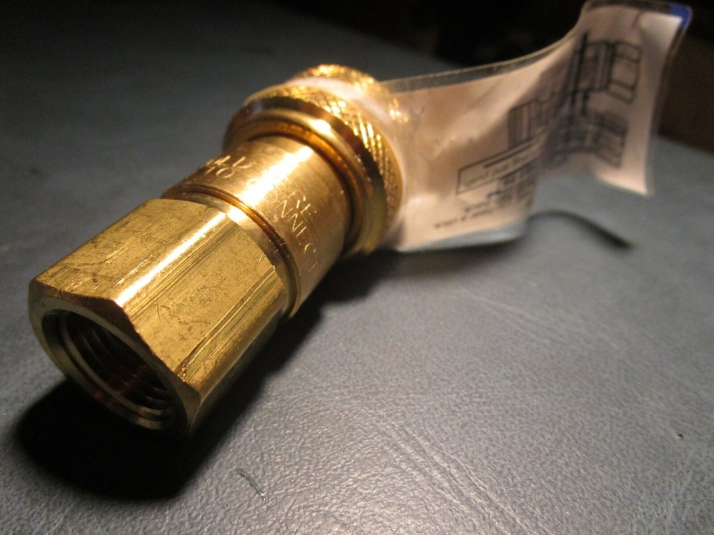 BRASS Quick Connect COUPLER 3/8" Body x FNPT