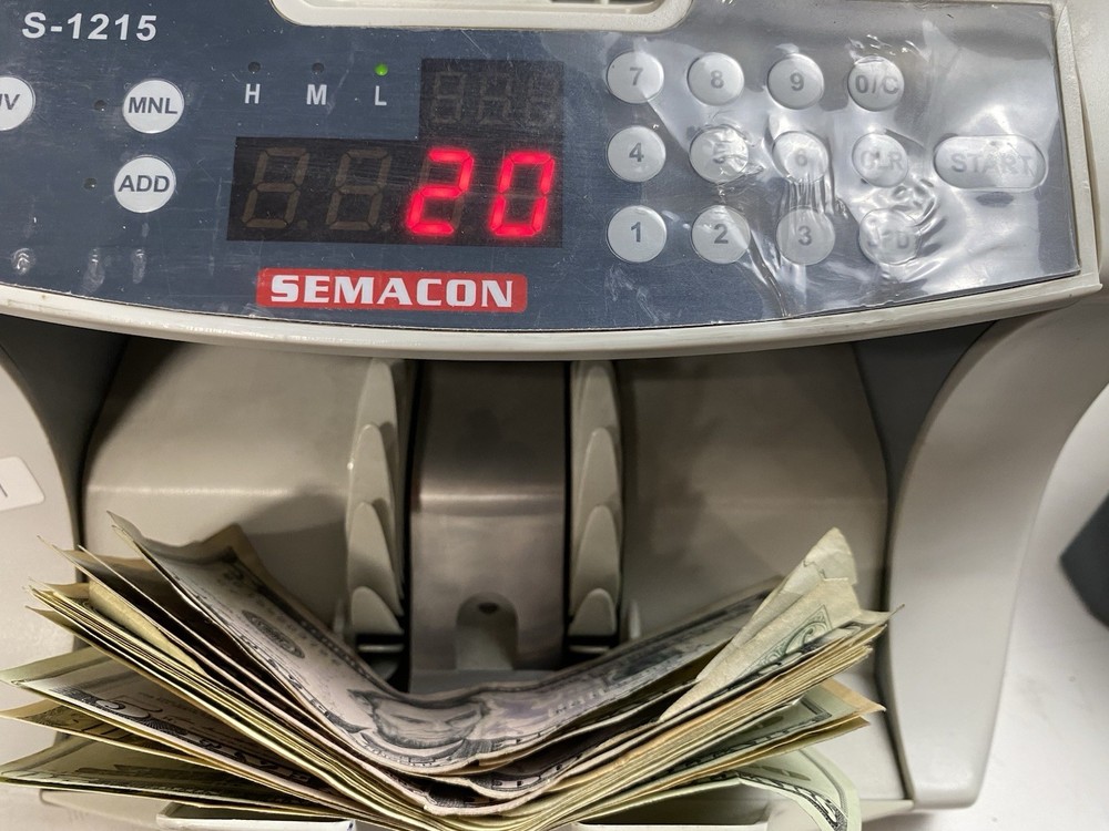 SEMACON S-1215 HIGH-SPEED CURRENCY COUNTER