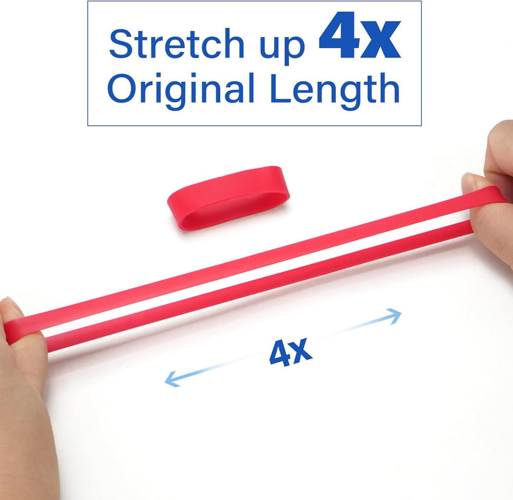 Rubber Bands Assorted Size, 4 Sizes Size84, Size82, Size 94, Size 105, Heavy Dut