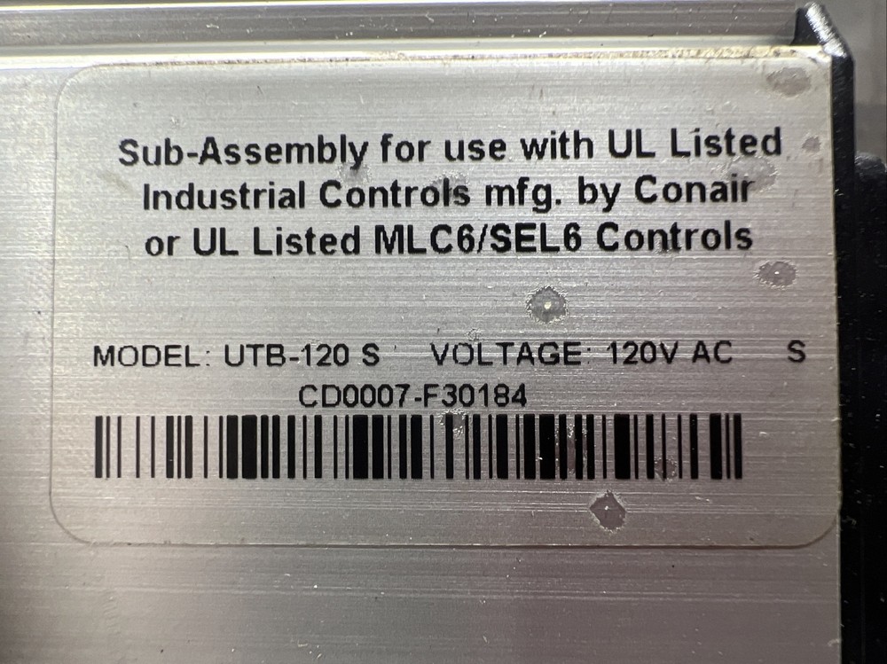 CONAIR UTB-120S UNIVERSAL TERMINAL BOX Used Surplus. Item ID 3