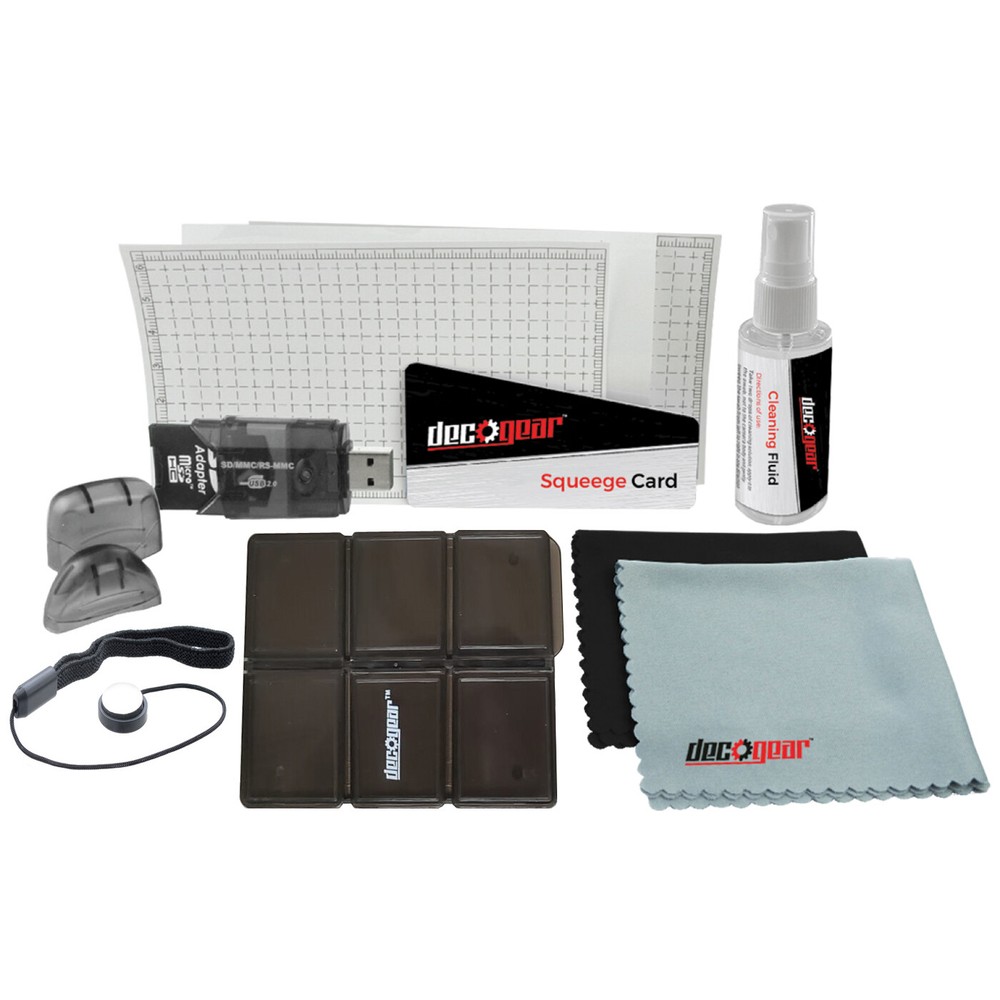 General Brand Memory Card Reader, Card Wallet, Mini Tripod, and More