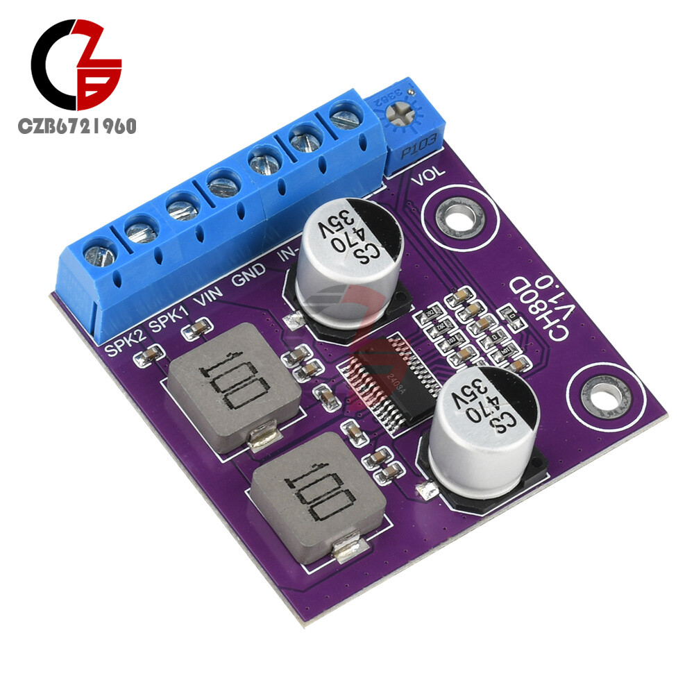 80W Stereo Voice Audio Amplifier Module Class D Amplifier Board Player Module