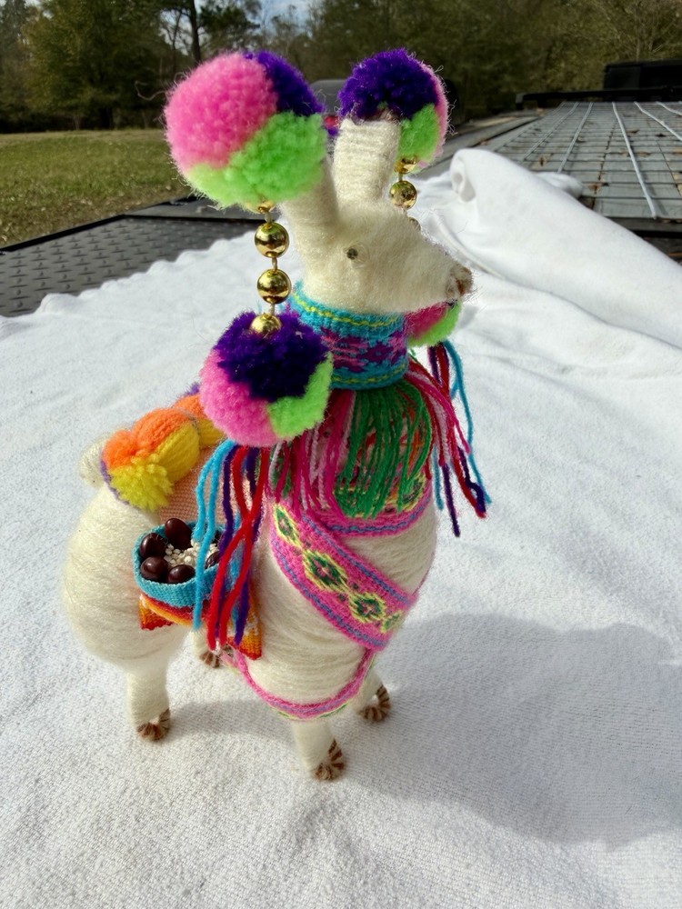 Handmade Peruvian Llama or Alpaca Figurine