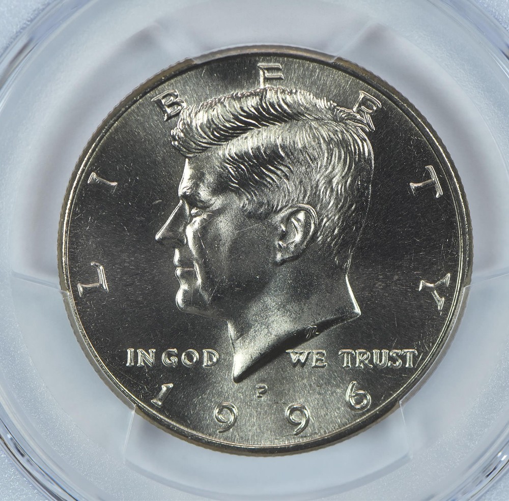 1996-P Kennedy Half Dollar MS67 PCGS Blue Label