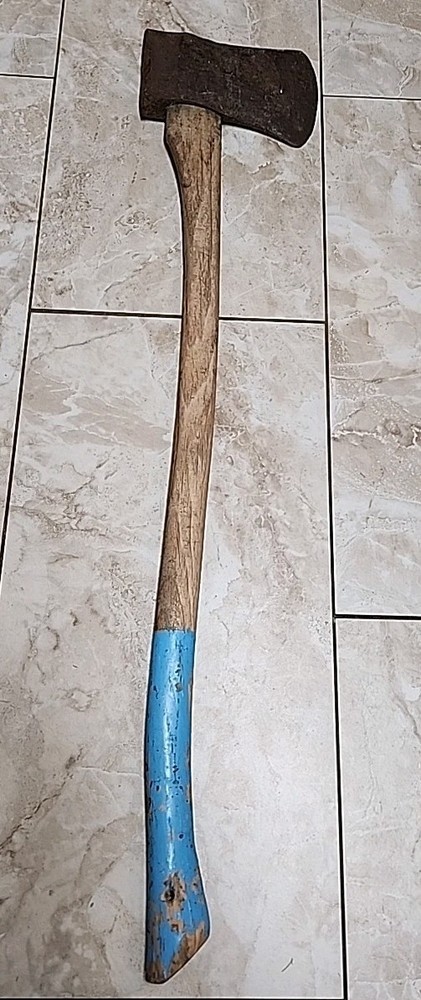 Vtg Antique Hoosier Pattern Axe Head Unbranded - 8” Long 6 Lb. Lunker Solid Han