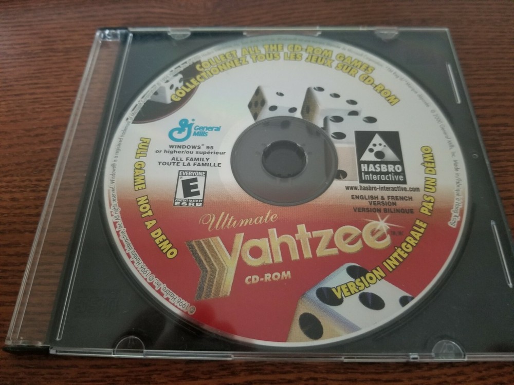 Ultimate Yahtzee CD-Rom General Mills