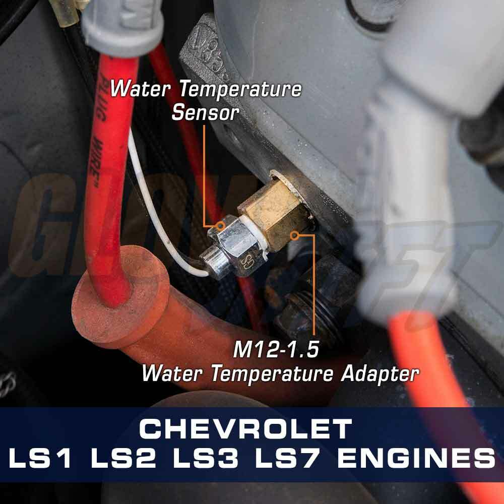 GlowShift Sensor Thread Adapter Swap Kit for Chevy LS1 LS2 LS3 LS7 LSX Engines